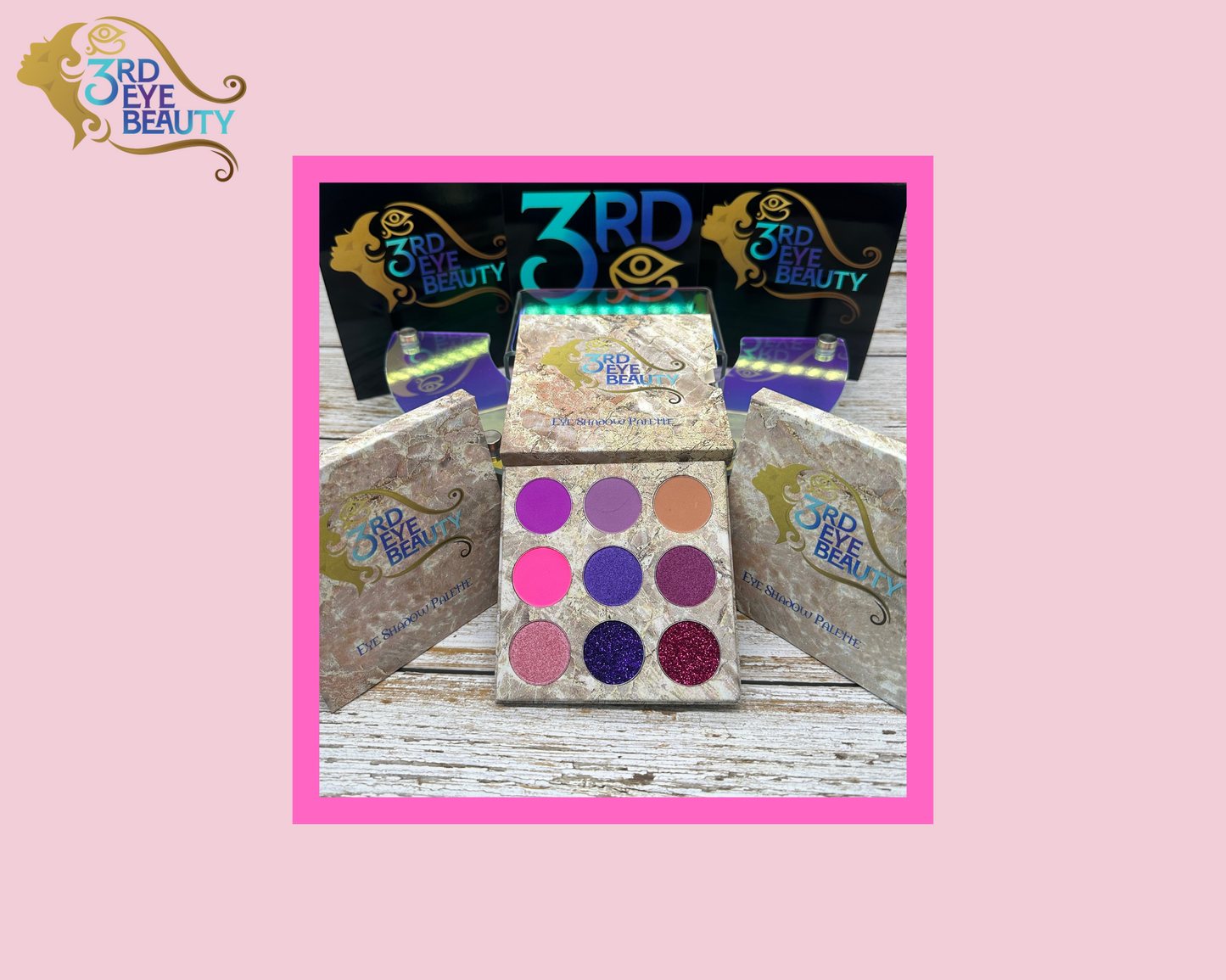 9-Count Matt & Shimmer Eye Shadow Palette (Purple Haze)