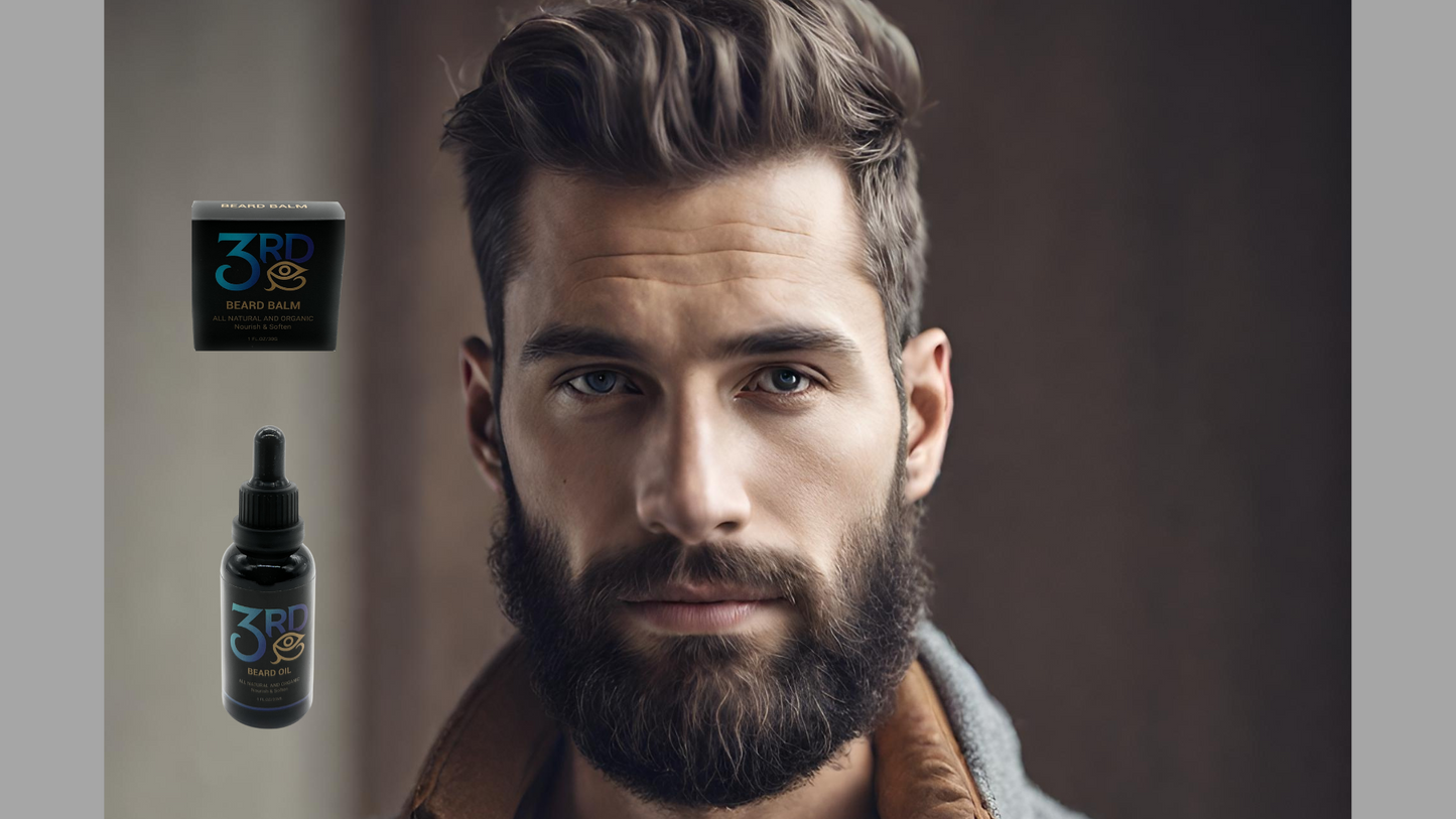9 Piece Beard Kit Bundle W/Beard Oil, Beard Balm, Beard Wash, Scissors, Straight Razor, (w/ 2 additional blades), Beard Comb, & Beard Brush W/Storage Bag