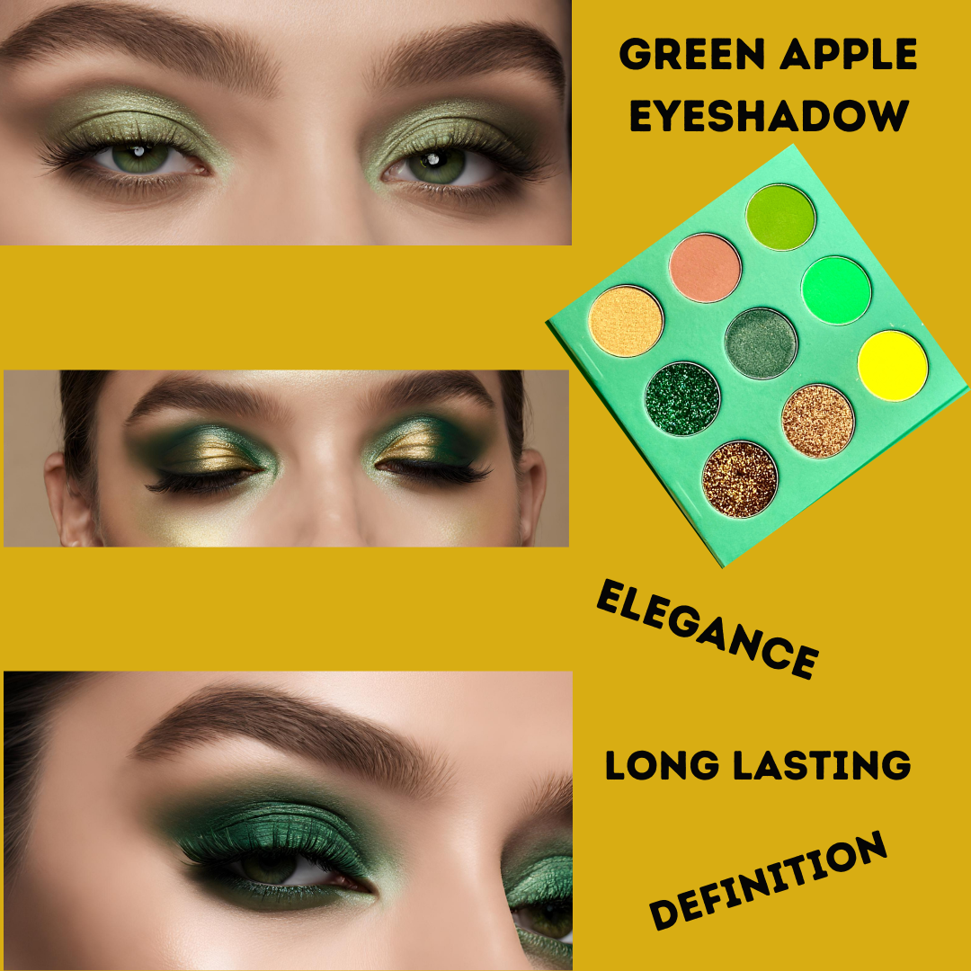 9-Count Matt & Shimmer Eye Shadow Palette (Sour Apple)