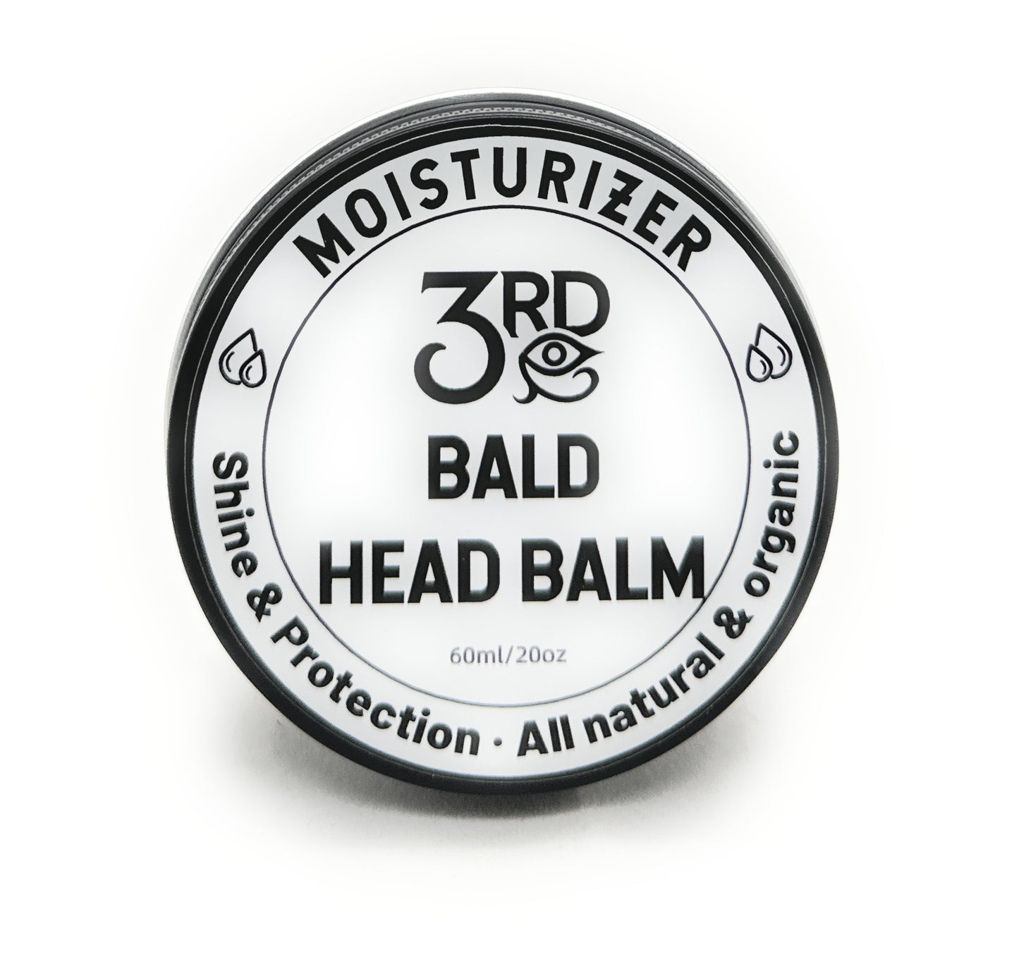 Bald Head Balm -crafted to soothe the scalp, alleviating any discomfort, irritation, or dryness that might be experienced on a bald head.